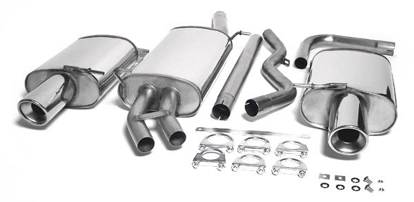 TA-Technix Duplex Catback system i rustfrit stål Audi A4 B6