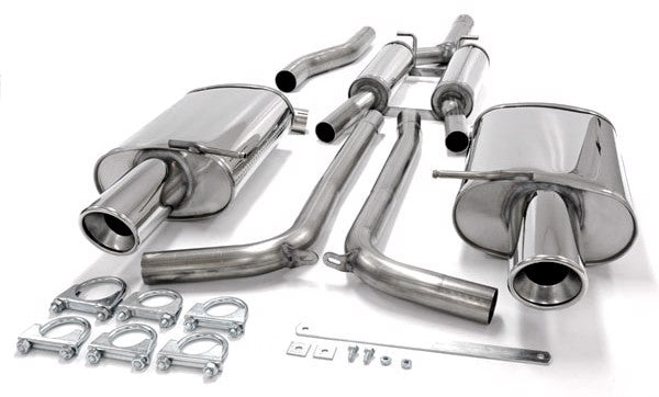 TA-Technix Duplex Catback system i rustfrit stål Audi A4 B6