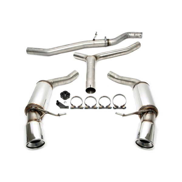 TA-Technix Duplex Catback System i rustfrit stål til Audi A4 B8 med polerede ender og monteringsudstyr