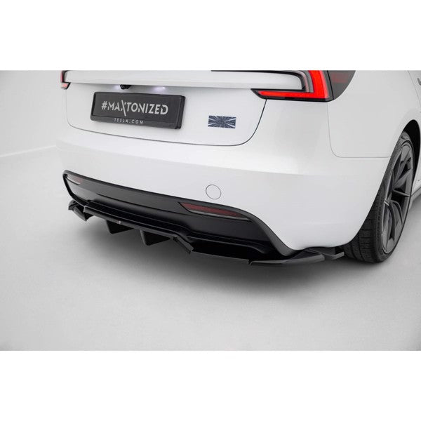 Maxton Rear Splitter (with vertical bars) V.2 Tesla Model 3 Performance Mk1 Facelift