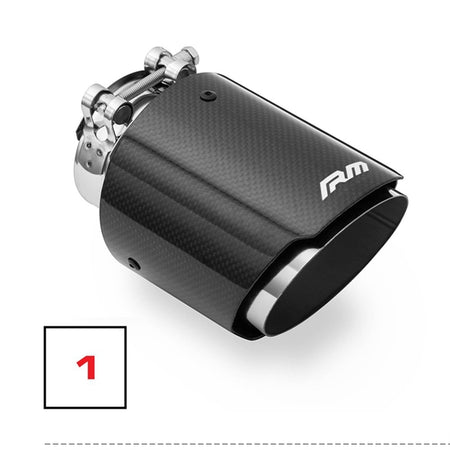 RM Motors Mazda MX-5 ND Exhaust Silencer Complete With Splitter, With Valve, Tip - 1