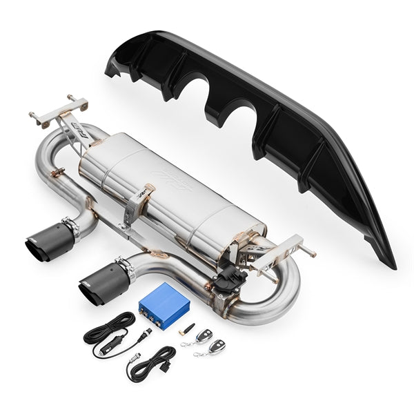 RM Motors Mazda MX-5 ND Exhaust Silencer Complete With Splitter, With Valve, Tip - 1