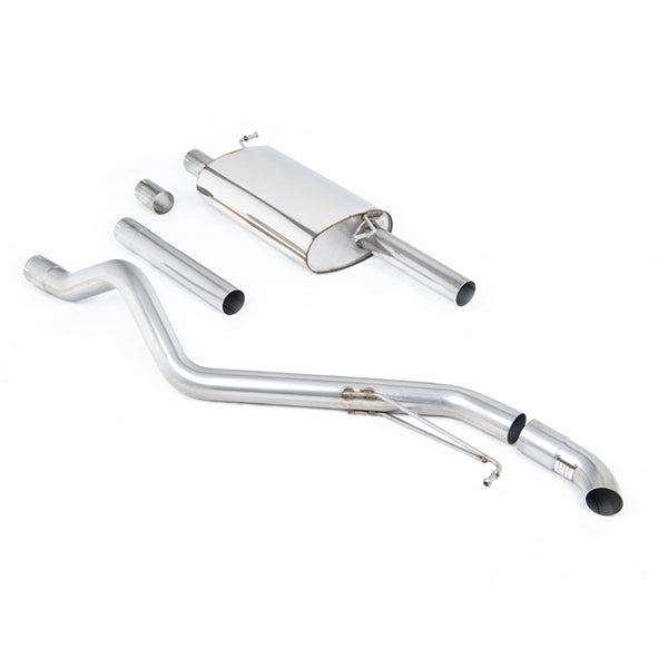 Milltek Cat-back udstødning i rustfrit stål til Volkswagen Transporter Caravelle T6 LWB 150PS & 204PS 2.0-litre TSI 2WD, komplet