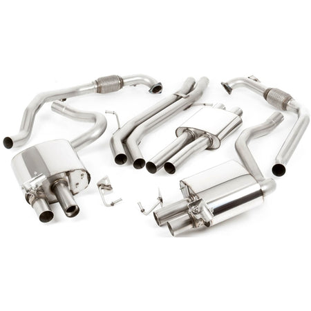 Milltek Cat-back Audi S4 3.0 Turbo V6 B9 - Saloon/Sedan & Avant (Sport Diff Models Only & Without Brace Bars)