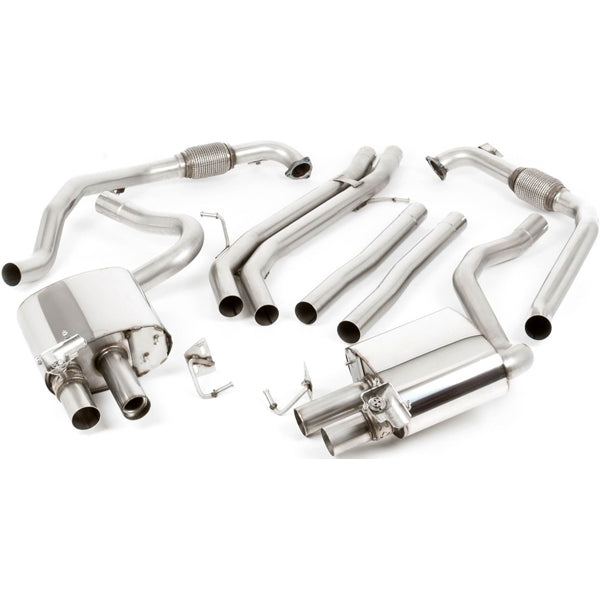 Milltek Cat-back Audi S4 3.0 Turbo V6 B9 - Saloon/Sedan & Avant (Sport Diff Models Only & Without Brace Bars)